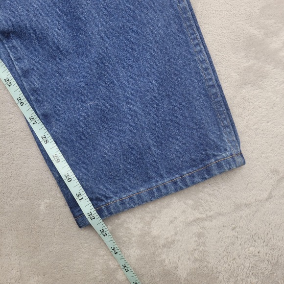 Rustler Jeans Men 38x32 Blue Denim Pants Straight Classic Vintage Cotton 87619PW - Picture 9 of 10